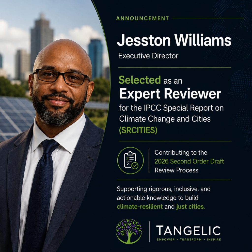 Jesston Williams Selected as Expert Reviewer for IPCC Special Report on Climate Change and Cities